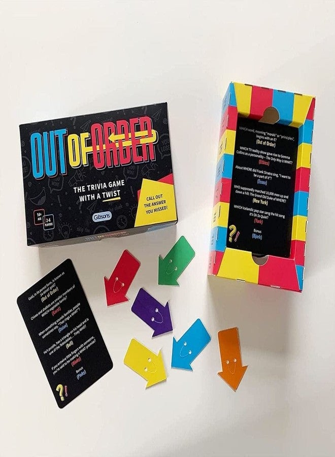 Gibsons Out of Order Card Game | Fast, Funny Trivia Quiz | Laugh Out Loud | Game for Adults & Teenagers Aged 14+ | 2-6 Players Games - Image 3