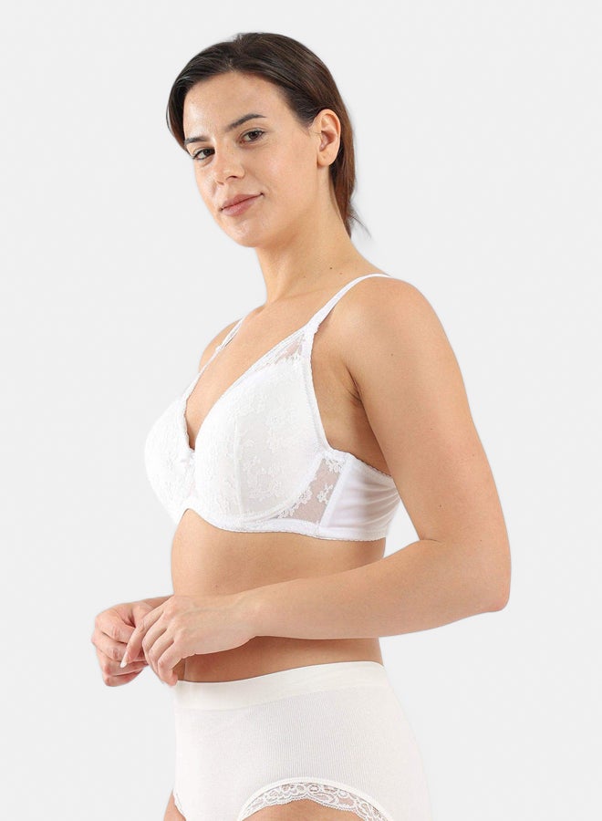 Carina Padded Bra with Lace  - Image 2
