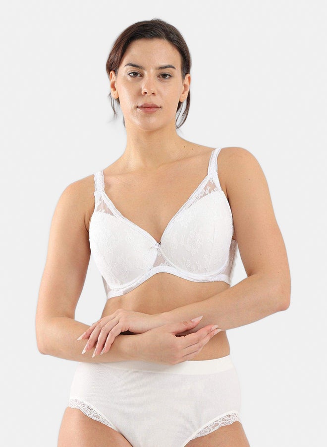 Carina Padded Bra with Lace  - Image 1