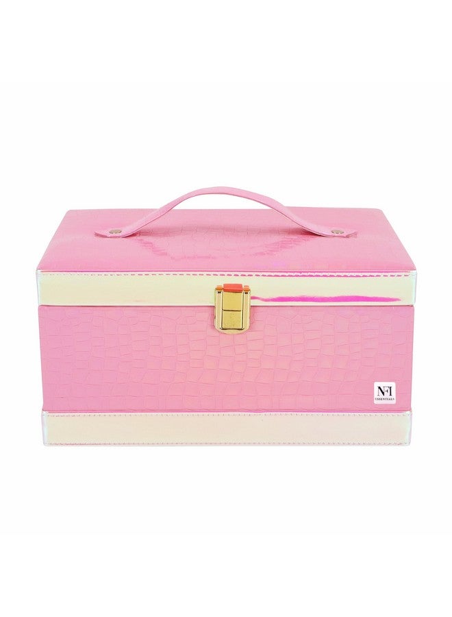 NFI essentials Makeup Organizer Box Makeup Vanity Box Cosmetic Box for Women Bridal Makeup Storage Box Jewelry Box Makeup Kit Box - Image 1