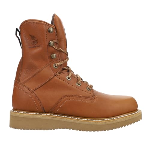 Georgia Boot Wedge Work Boot, Barracuda Gold, Size 9(M) - Image 1