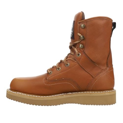 Georgia Boot Wedge Work Boot, Barracuda Gold, Size 9(M) - Image 3