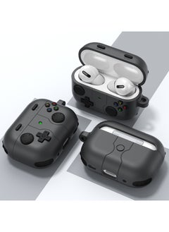 Suitable For Airpods Earphone Case Silicone Cute Apple 4 Generation Bluetooth Earphone Case Airpodspro2 Protective Case-Color:Gray Black-Model:Airpords 4th Generation