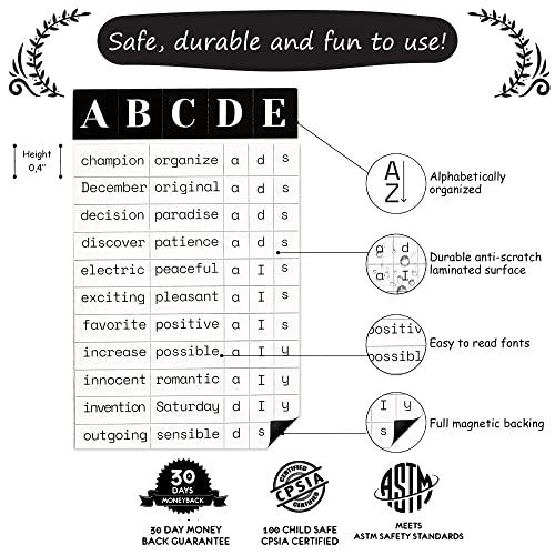 Simply magic 1138 PCS Complete Poetry Magnets Kit, Word Magnet for Fridge, Magnetic Words, Word Fridge Magnets, Sentence Building, Sentence Magnet to Write Poems, Stories, Conversations - Simply Magic - Image 4