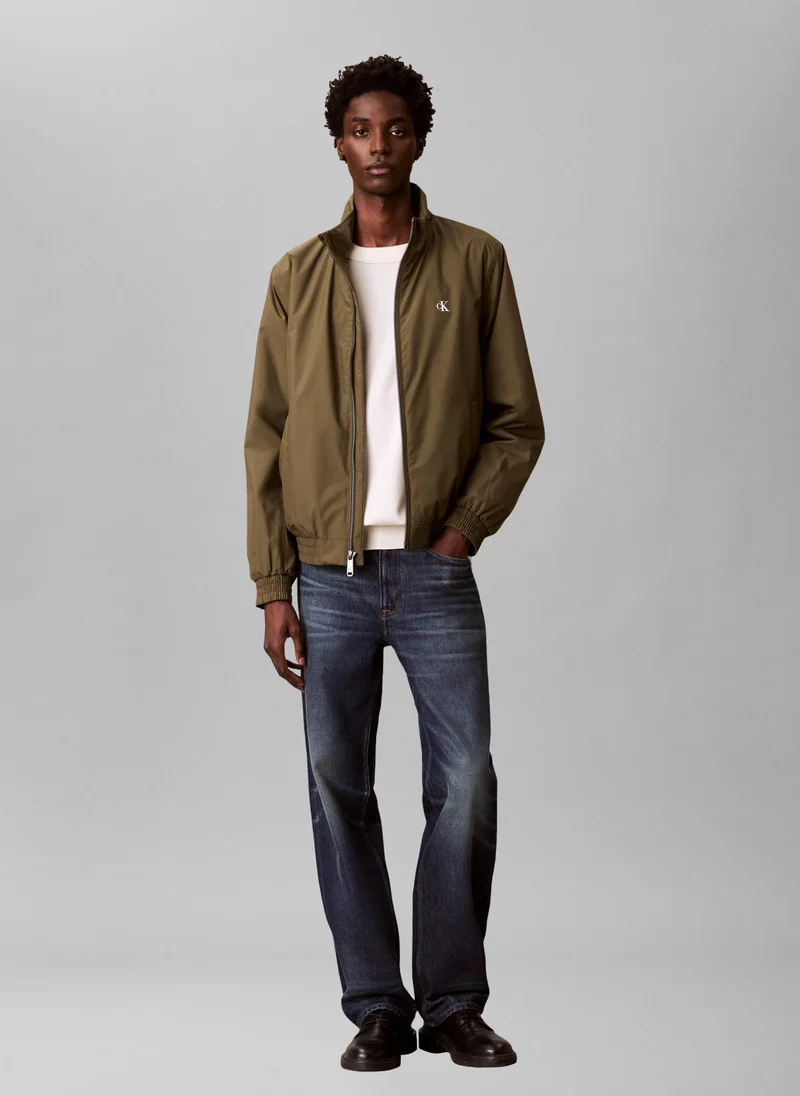 Calvin Klein Jeans Fatigue Logo Zip Through Jacket for Men | Best Price UAE