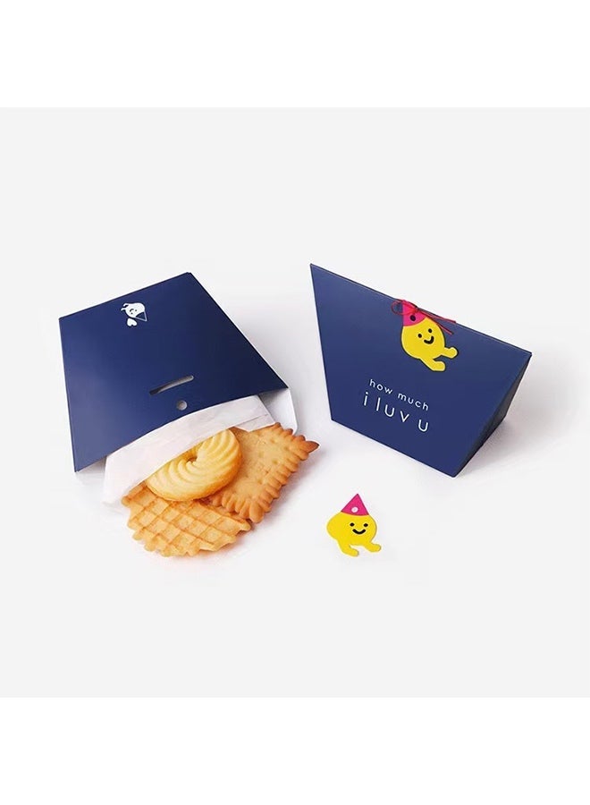 8-piece set of cute cartoon candy gift boxes, mini foldable paper boxes, perfect as small gifts for Ramadan, Eid al-Fitr, and birthday parties, and as gift boxes for children’s chocolate treats - Image 5