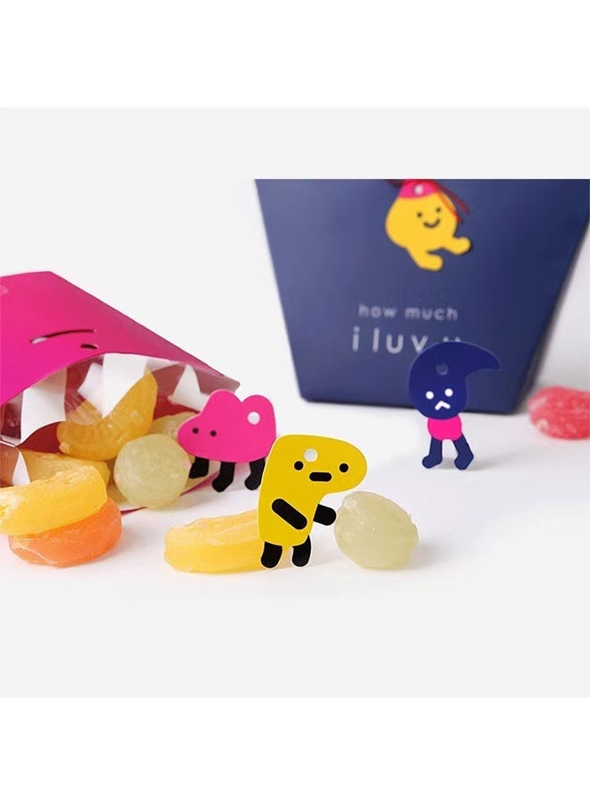 8-piece set of cute cartoon candy gift boxes, mini foldable paper boxes, perfect as small gifts for Ramadan, Eid al-Fitr, and birthday parties, and as gift boxes for children’s chocolate treats - Image 3