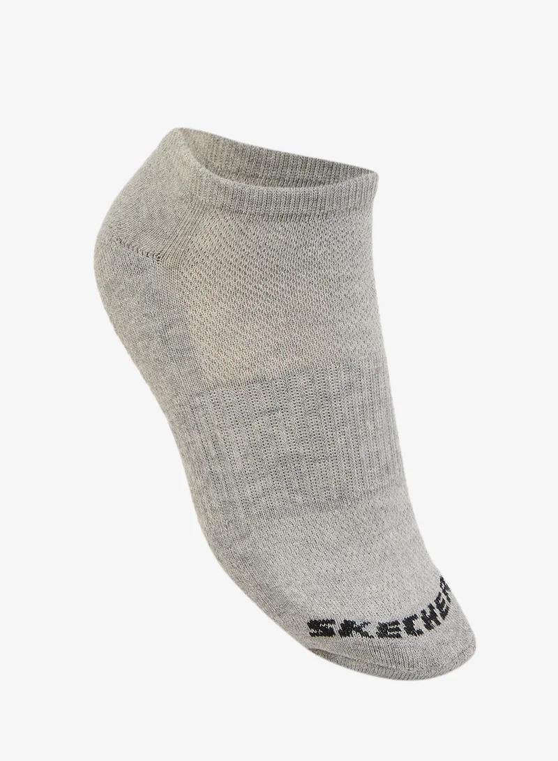 SKECHERS 3 Pack Terry No Show Socks