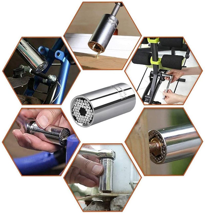 WROPZO WROPZO Universal Torque Wrench Head Set Socket Sleeve 719mm Power Drill Ratchet Bushing Spanner Key Magic Grip Multi Hand Tools  - Image 2