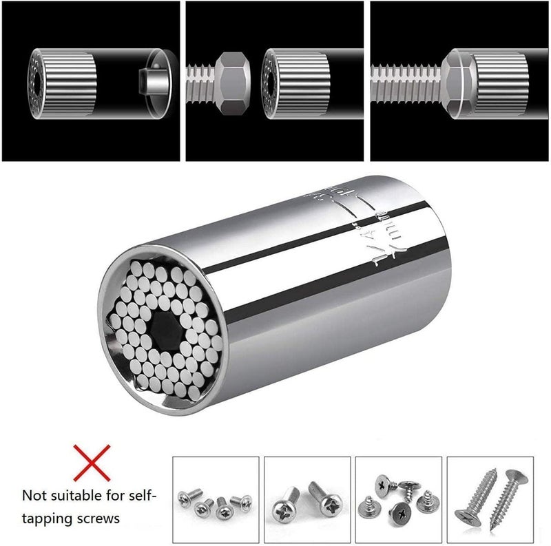 WROPZO WROPZO Universal Torque Wrench Head Set Socket Sleeve 719mm Power Drill Ratchet Bushing Spanner Key Magic Grip Multi Hand Tools  - Image 3