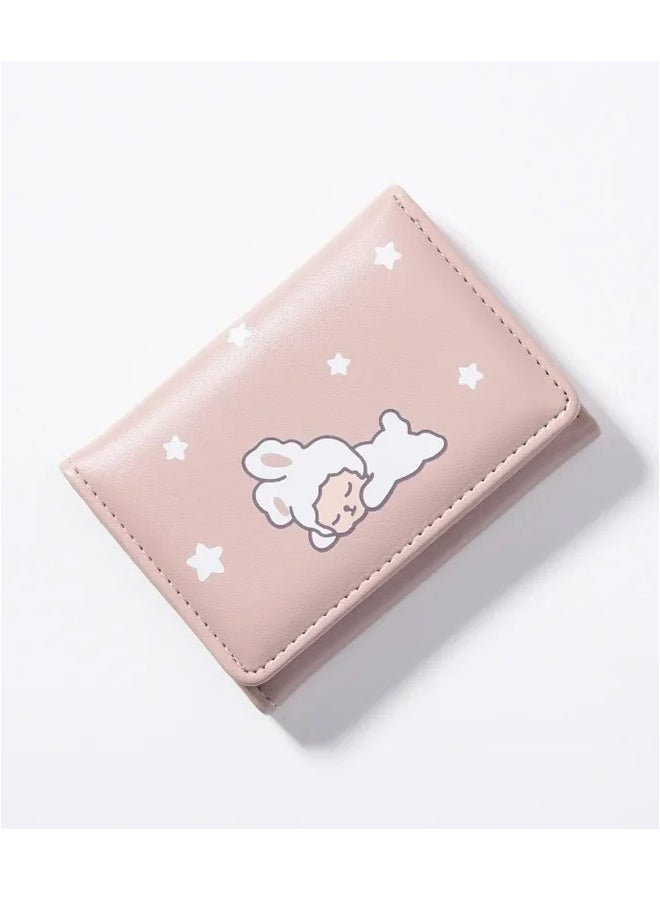 The Black Pearl Accessories Leather Flip Wallet & Card Holder with 9 Pockets - Pink - Image 1