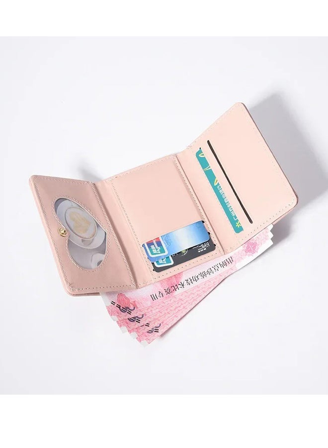 The Black Pearl Accessories Leather Flip Wallet & Card Holder with 9 Pockets - Pink - Image 3