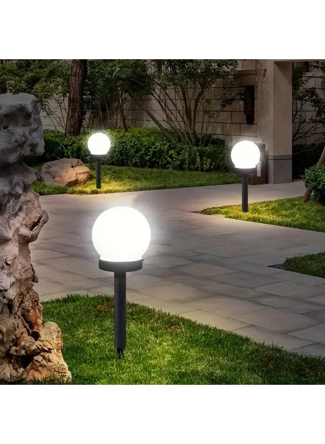 مصابيح حديقة شمسية 3 قطع ملونة لإضاءة المسارات الخارجية ومروج الباحات - Image 4