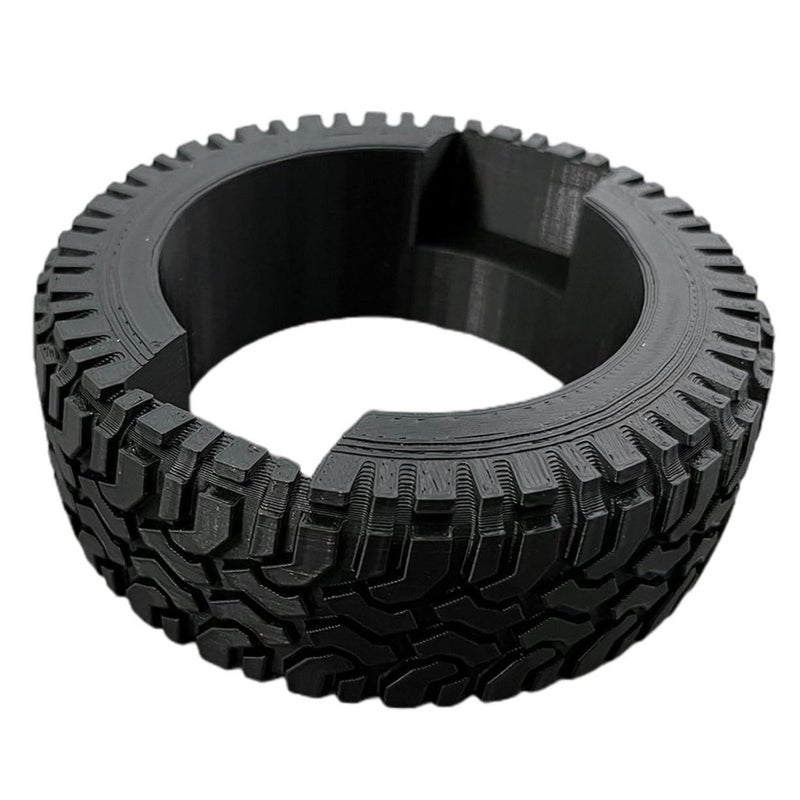 Creative Tire Shaped Business Card Holder Desk Organizer Stylish Office Table Decoration - Image 2