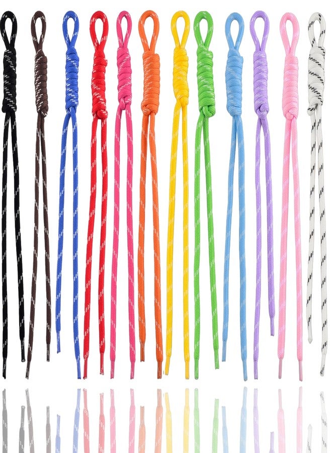 سميدي سلسلة مفاتيح من حبل الباراكورد من Cmidy، زينة حقيبة من حبل الباراكورد، 12 قطعة، حبل سلسلة مفاتيح من حبل النايلون المضفر للحقائب والمحافظ وحقائب الظهر وحقائب اليد (ملونة) - Image 1