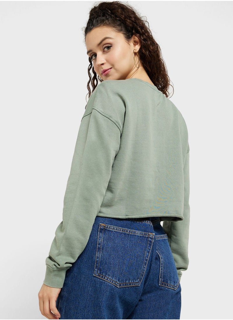 ONLY Knitted Crop Sweatshirt  - Image 2