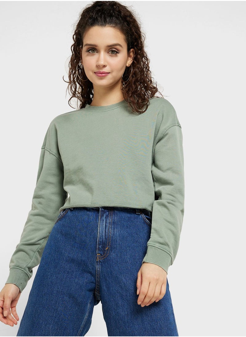 ONLY Knitted Crop Sweatshirt  - Image 1