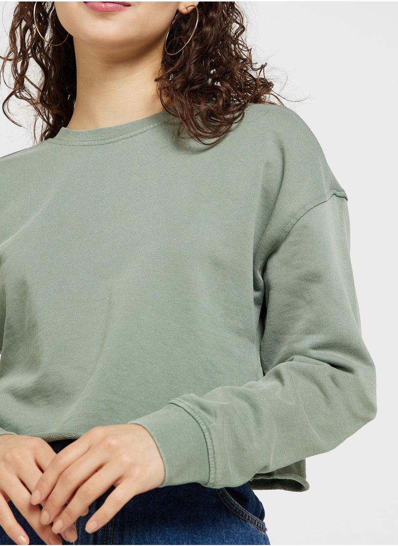ONLY Knitted Crop Sweatshirt  - Image 3
