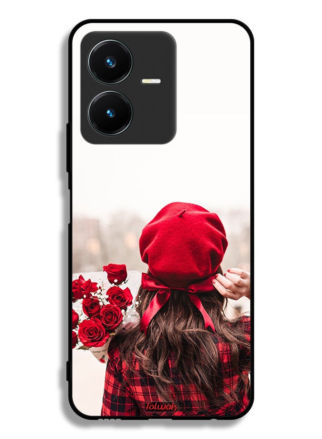 Tolwak Vivo Y22 Protective Case Cover Holding Flowers - Image 1