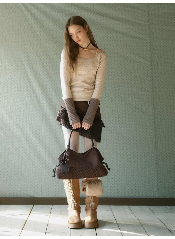 BubbleBum Mori Dimsum Bag Brown - Image 4