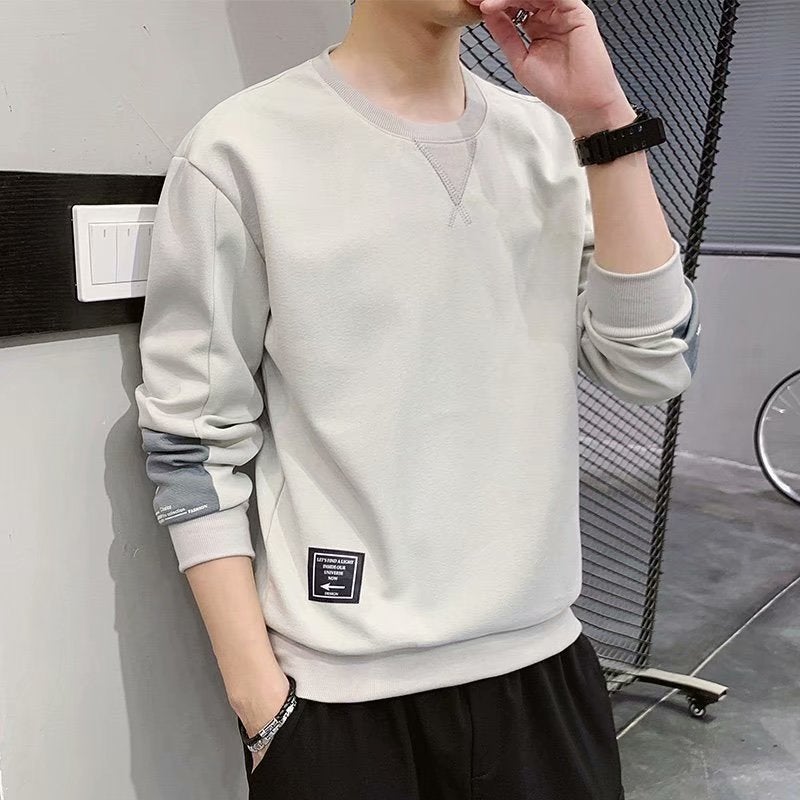 Crewneck pullover vests mens 2020 autumn and winter New Youth Korean version of Joker trend slim fit jacket a generation of hair Y08 Black  - Image 3