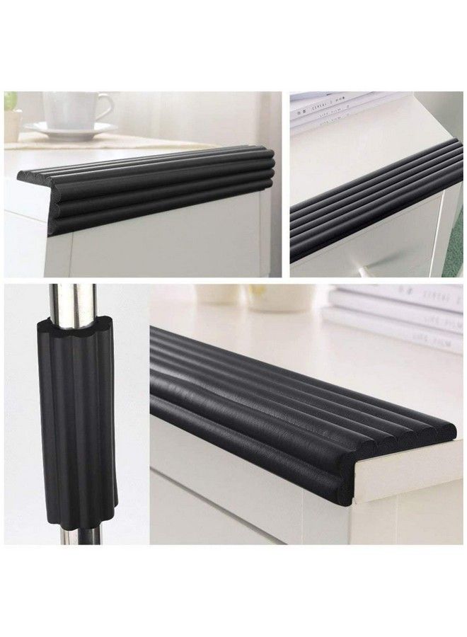 pepplo Baby Proofing Edge Corner Protector Table Bumper Guard Soft Rubber Foam Guard 3M Pre Taped Extra Large Strip 6.5Ft Baby Proof Corner Guard Heavy Duty (Black) - Image 3