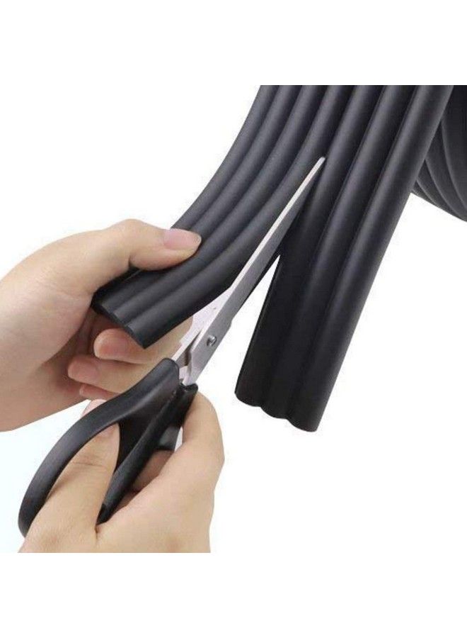pepplo Baby Proofing Edge Corner Protector Table Bumper Guard Soft Rubber Foam Guard 3M Pre Taped Extra Large Strip 6.5Ft Baby Proof Corner Guard Heavy Duty (Black) - Image 4