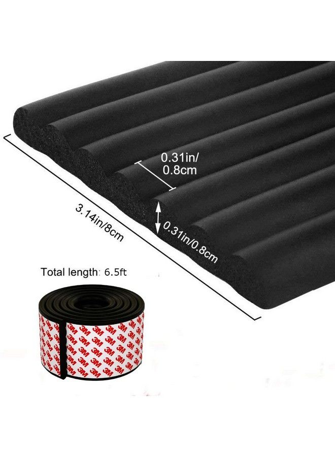 pepplo Baby Proofing Edge Corner Protector Table Bumper Guard Soft Rubber Foam Guard 3M Pre Taped Extra Large Strip 6.5Ft Baby Proof Corner Guard Heavy Duty (Black) - Image 5