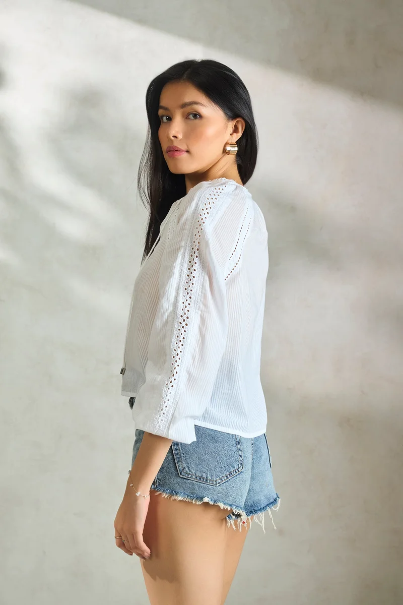 Virgio VIRGIO 100%  Cotton Blouse Top