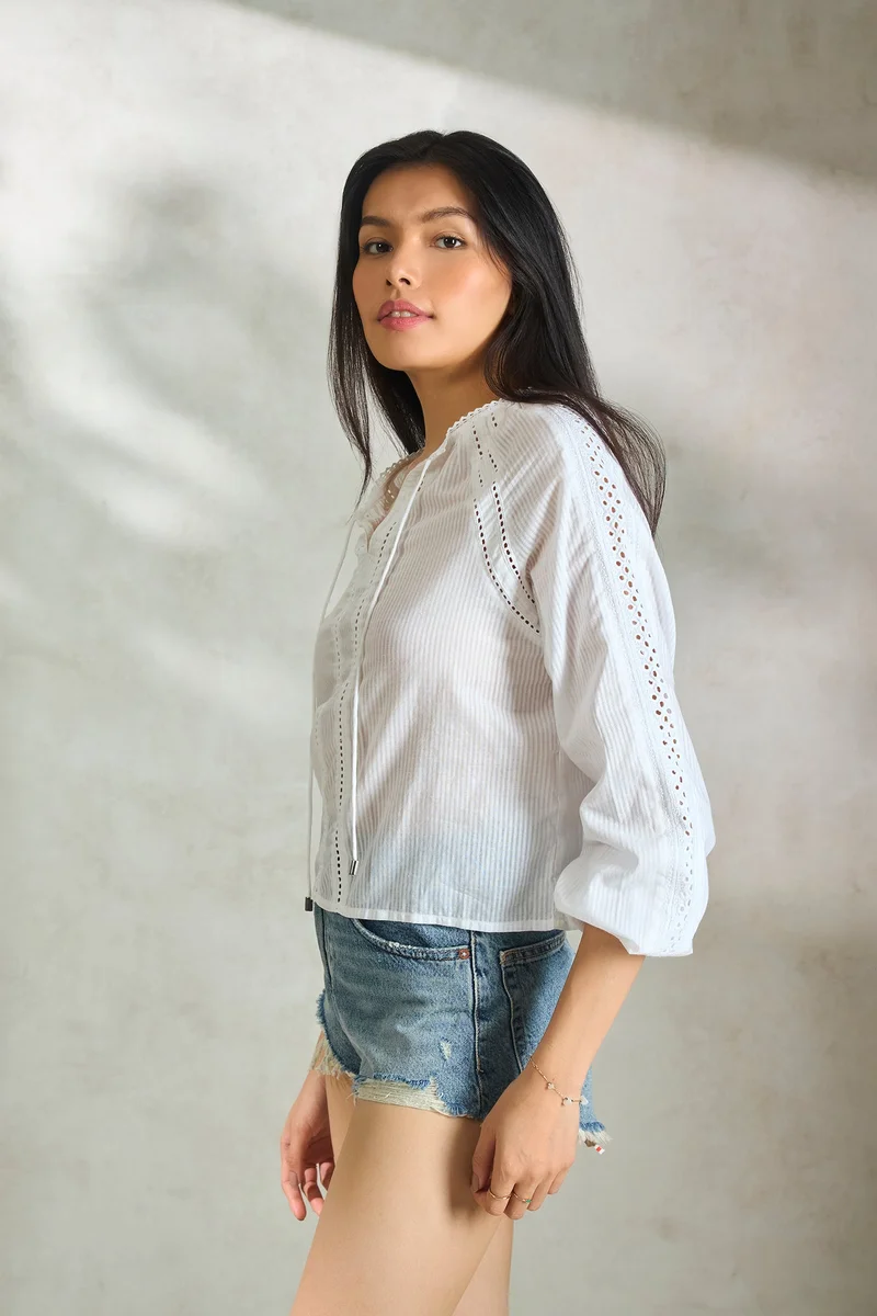 Virgio VIRGIO 100%  Cotton Blouse Top