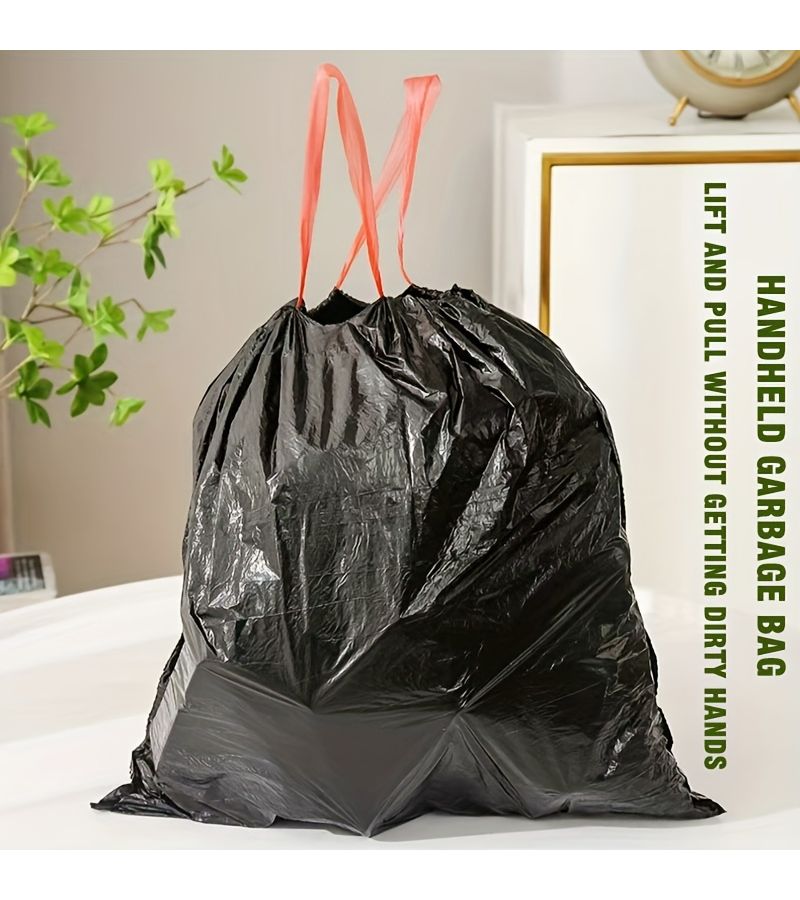 30pcs 15 Liter Drawstring Garbage Bags for Home Office Trash Can Liners - Image 4