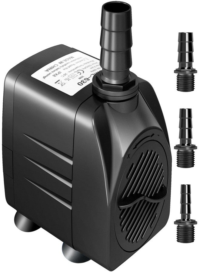 GROWNEER 550GPH Submersible Pump 30W Fountain Water Pump, 2000L/H, with 7.2ft High Lift, 3 Nozzles for Aquarium, Fish Tank, Pond, Hydroponics, Statuary, Pool - Image 1
