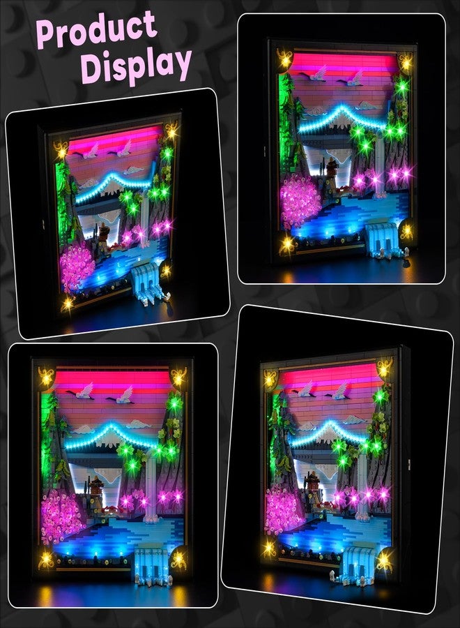 Kyglaring طقم إضاءة Kyglaring متوافق مع مكعبات بناء ليغو اليابانية لأزهار الكرز 31218، مزود بجهاز تحكم عن بعد مطور وإضاءة ملونة، الإضاءة فقط - Image 5