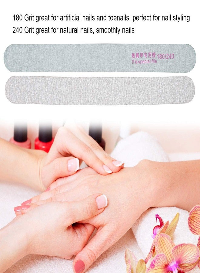 FILFEEL 50 PCS Nail File, Professional Double Sided 180/240 Grit Nail Buffering Files, Sand Board Manicure Pedicure Tools for Home Nail Salon - Image 4
