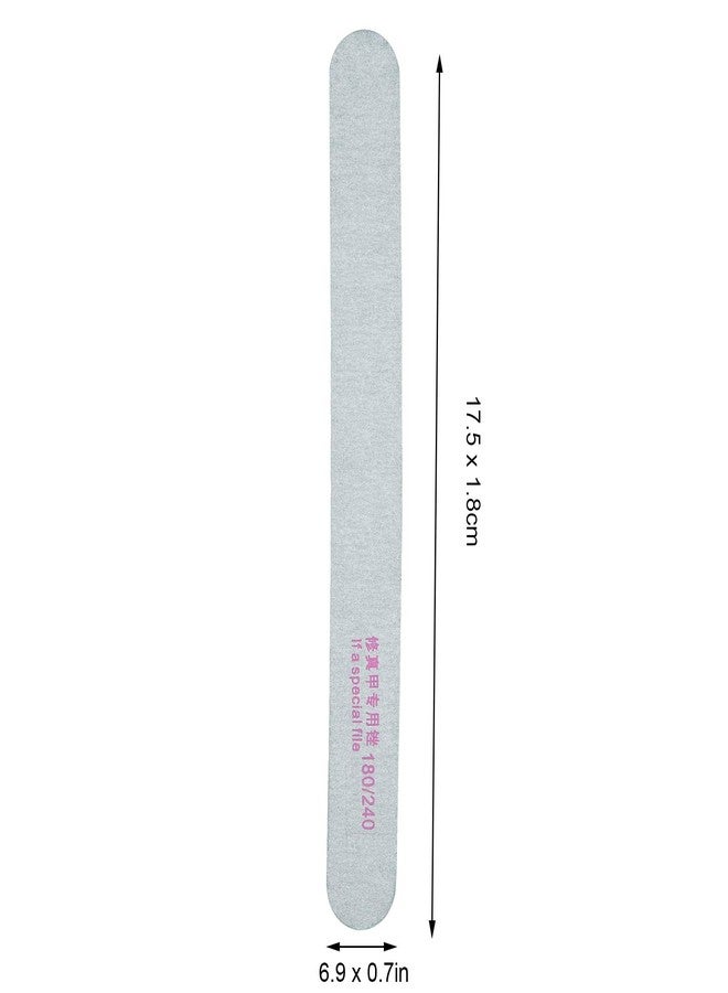 FILFEEL 50 PCS Nail File, Professional Double Sided 180/240 Grit Nail Buffering Files, Sand Board Manicure Pedicure Tools for Home Nail Salon - Image 5