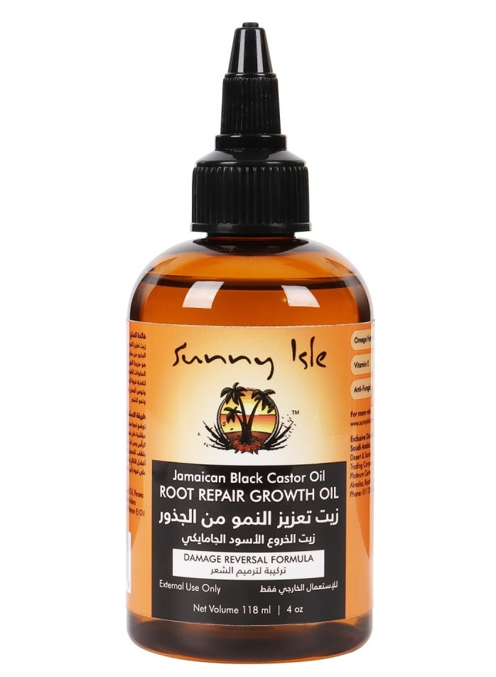 صاني آيل زيت تعزيز نمو الشعر بزيت الخروع الأسود الجامايكي 118 مل
