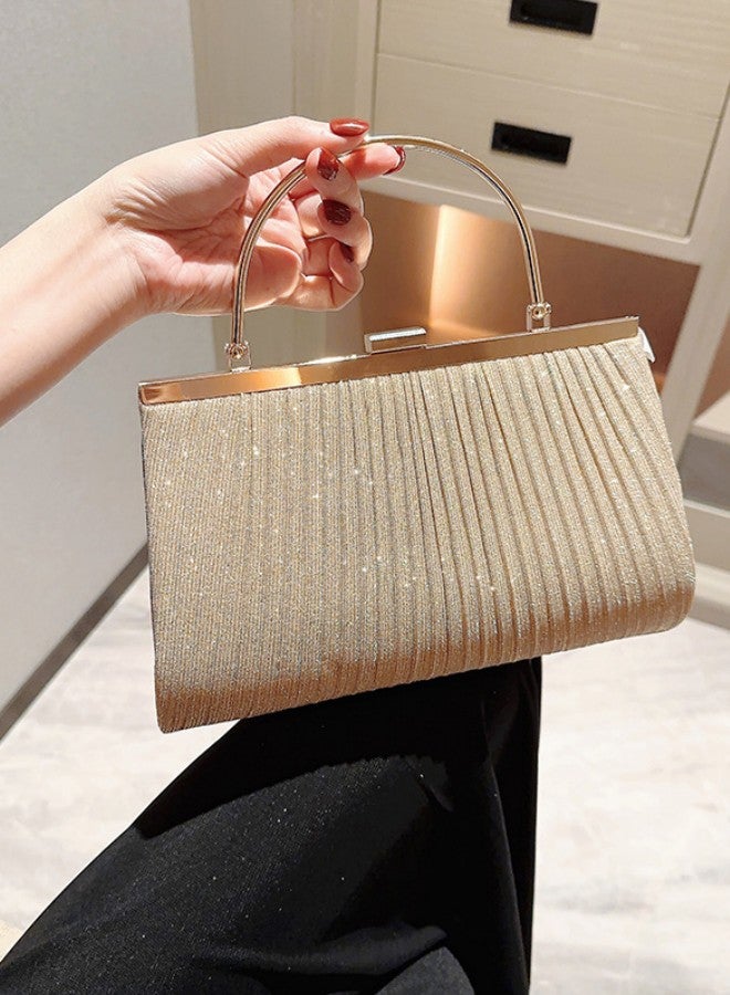 WAOKN Women's New Fashion Large Capacity Clutch Bag, Chain Party Handbag Clutch for Ladies, Wedding Banquet Evening Dress Carry Bags Gift bag  - Image 2