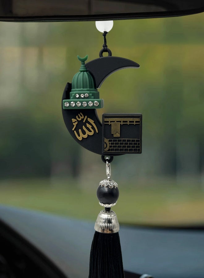 Generic High end car pendant, rearview mirror, simplified architectural design, high-end car decoration parts, interior pendant  - Image 1