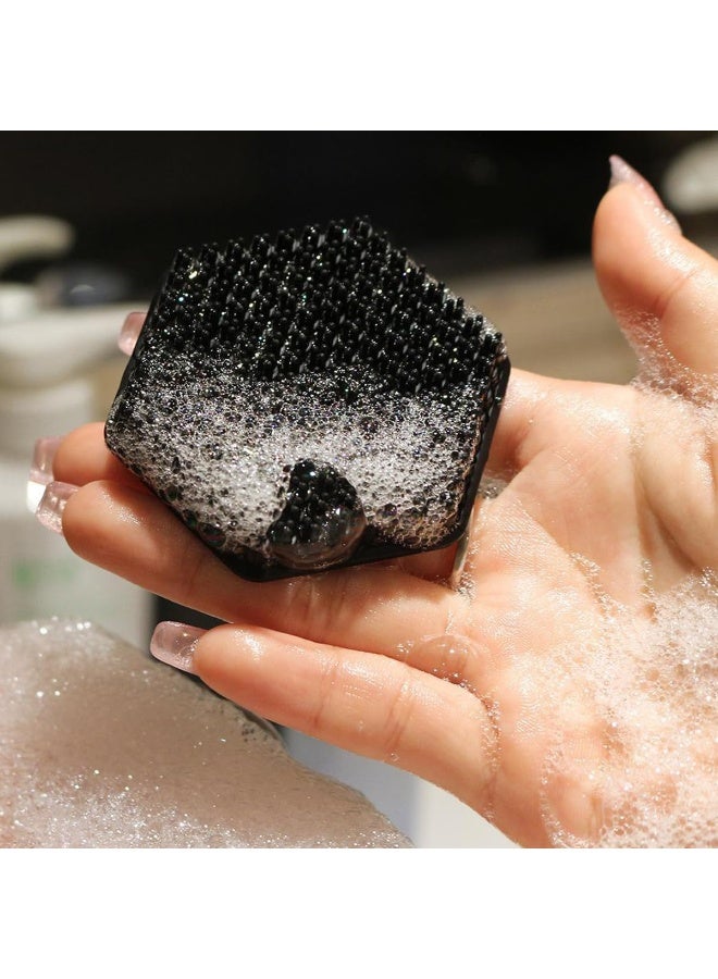 ECVV Silicone Face Scrubber for Men, Gentle Exfoliating Body Brush Massager Removes Dead & Dry Skin, Body Scrubber Beard Brush for Skin Cleansing - Image 2