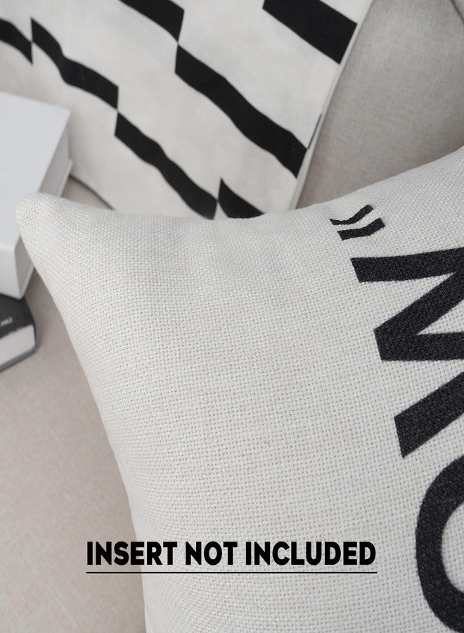 TwoDays Hypebeast Room Decor, Off White Inspired Pillow Quotation Decorative Throw Pillow Cover, Sneakerhead Decor, Square Cushion Case for Home Sofa Couch Decoration (White, 16"×16", Set of 2) - Image 2