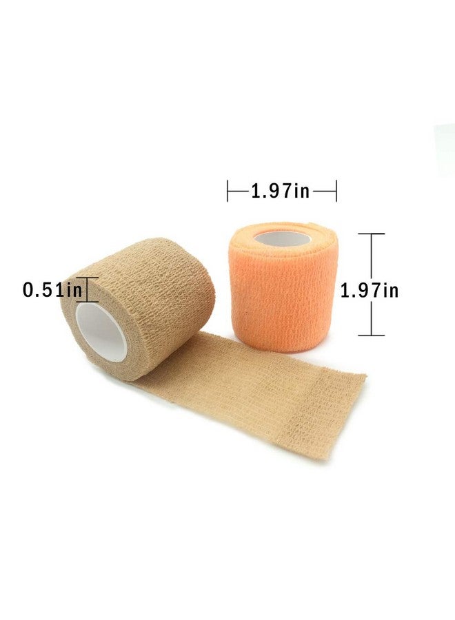 DE Rainbow Pack of Athletic Tape for Sports,Wrist,Ankle Self Adherent Cohesive Wrap Bandages 2 Inches X 5 Yards, First Aid Tape, Elastic Self Adhesive Tape (12PCS) - Image 1