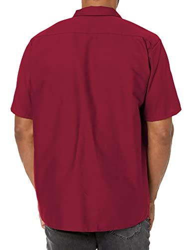Red Kap Men's Industrial Work Shirt, Regular Fit, Short Sleeve, Burgundy, X-Large - Image 2