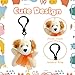 LUKBERA 28 Packs Plush Animals Keychain Stuffed Animals Keychain Toys for Valentines Day Easter Egg Fillers Classroom Exchange Gifts Goodie Bag - Image 4