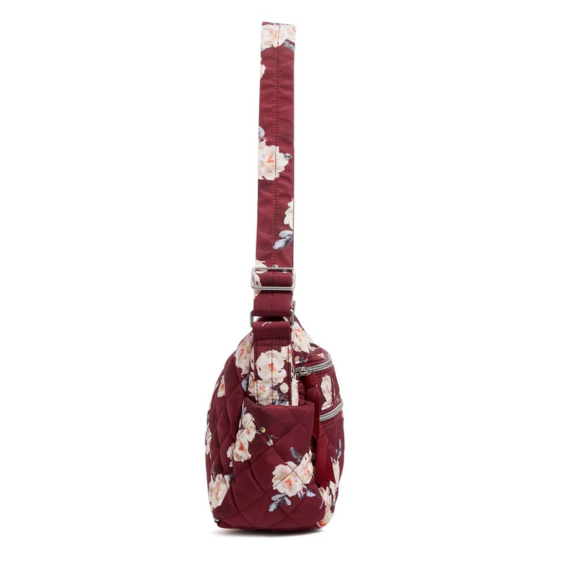 Vera Bradley Performance Twill Triple Zip Shoulder Satchel Purse, Blooms and Branches - Image 4