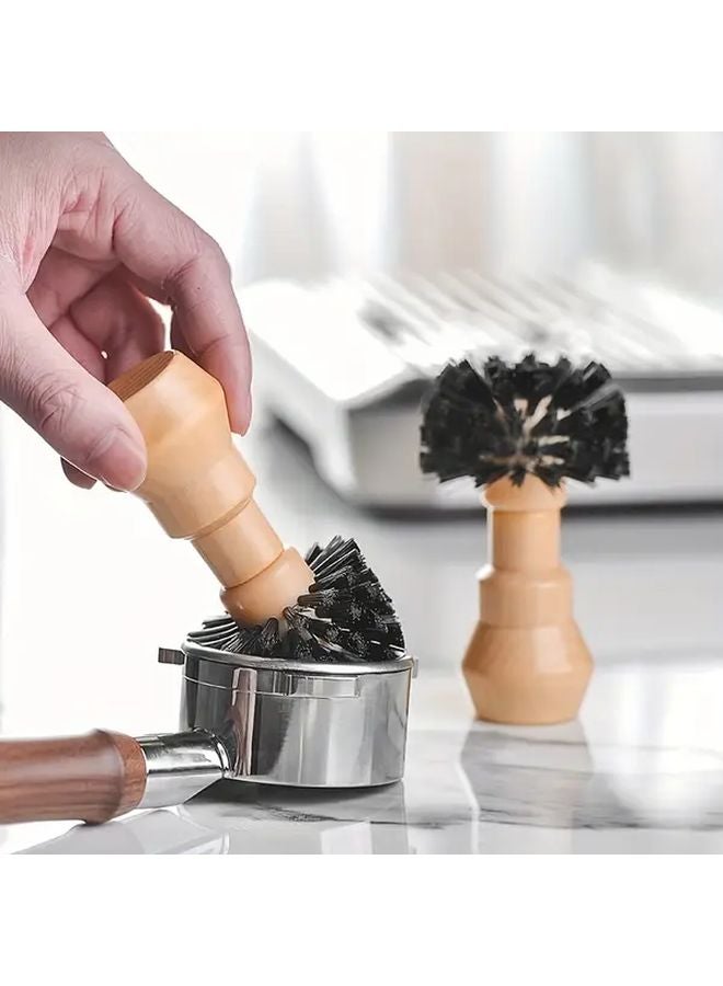 58mm Portafilter Cleaning Brush For Espresso Machine Professional Barista Tool - Image 2