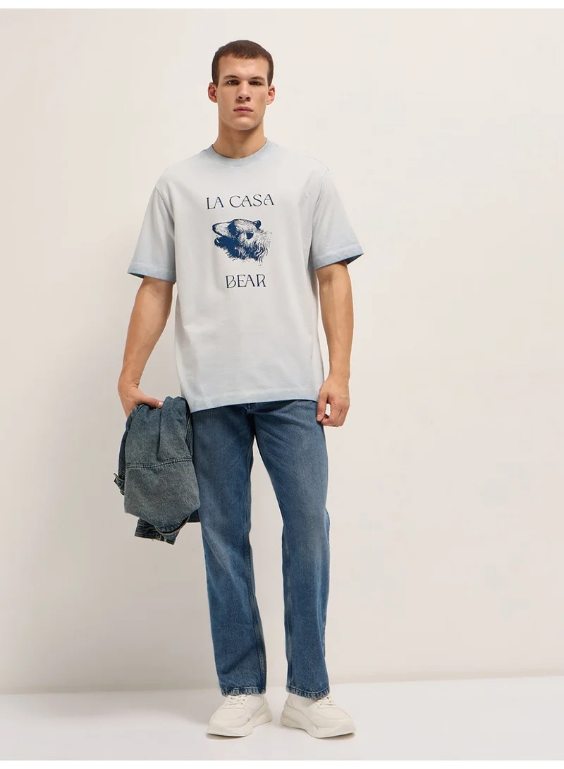 THE BEAR HOUSE  Men’s Short Sleeve T-Shirt | Casual, Comfortable & Stylish Everyday Wear | Perfect for Work, Travel, or Relaxed Outfits | Versatile All-Season Essential for Any Occasion for Men | Best Price UAE