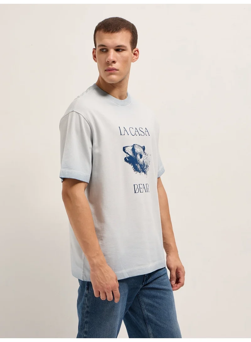 THE BEAR HOUSE  Men’s Short Sleeve T-Shirt | Casual, Comfortable & Stylish Everyday Wear | Perfect for Work, Travel, or Relaxed Outfits | Versatile All-Season Essential for Any Occasion for Men | Best Price UAE