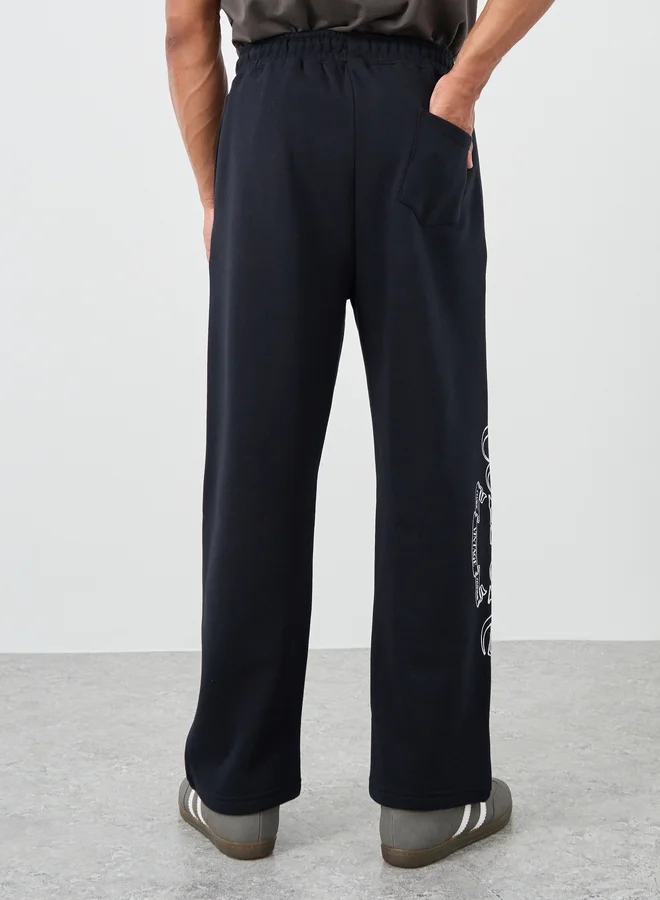 Styli Styli Slogan Print Oversized Joggers