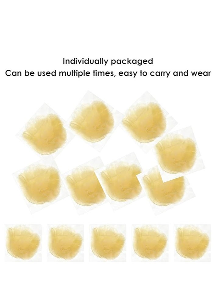 Prasacco - Prasacco 20 Pieces Hair Nets for Buns, 50 cm/20 inch, Blonde, Mesh, Invisible Ballet Hair Net for Girls Women - Image 1