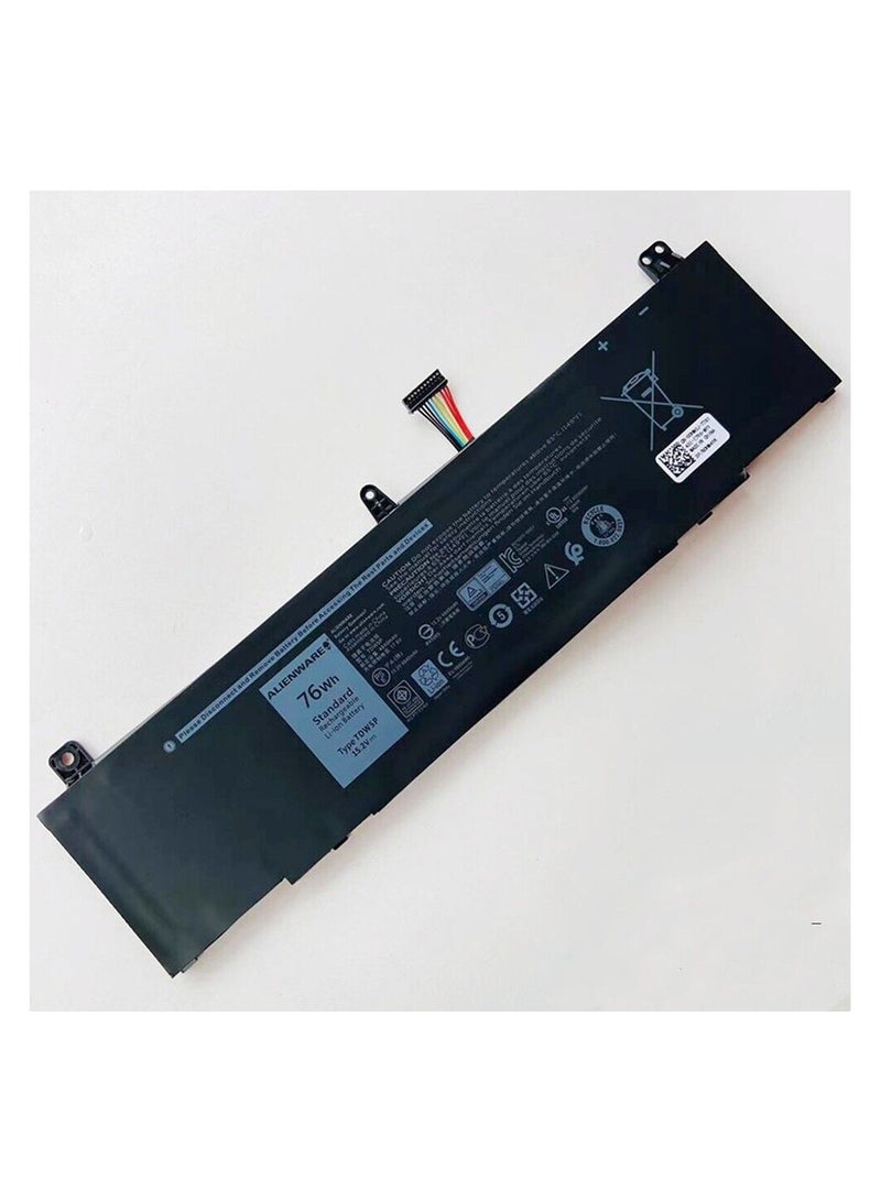 TDW5P Laptop Battery Compatible for Dell Alienware 13 R3 ALW13C Series ALW13C-D1738 D2718 D2728 D2738 D2838 D2508 D2503S D2506S D2715S V9XD7 0V9XD7 0JFWX7 4RRR3 04RRR3 Laptop Battery - Image 2